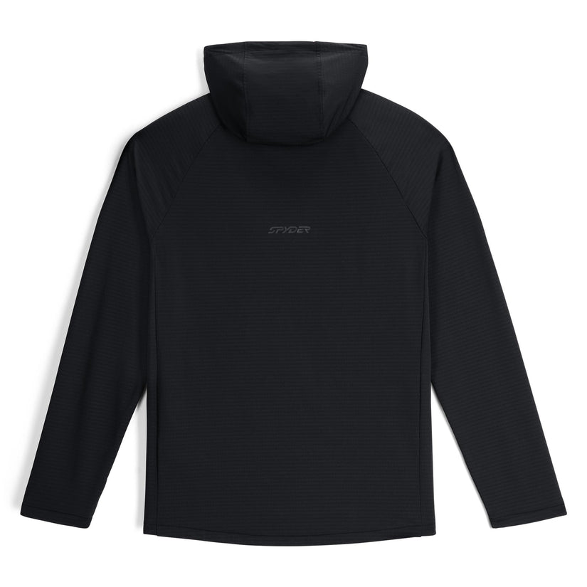 Mens Gridweb Hoodie - Black