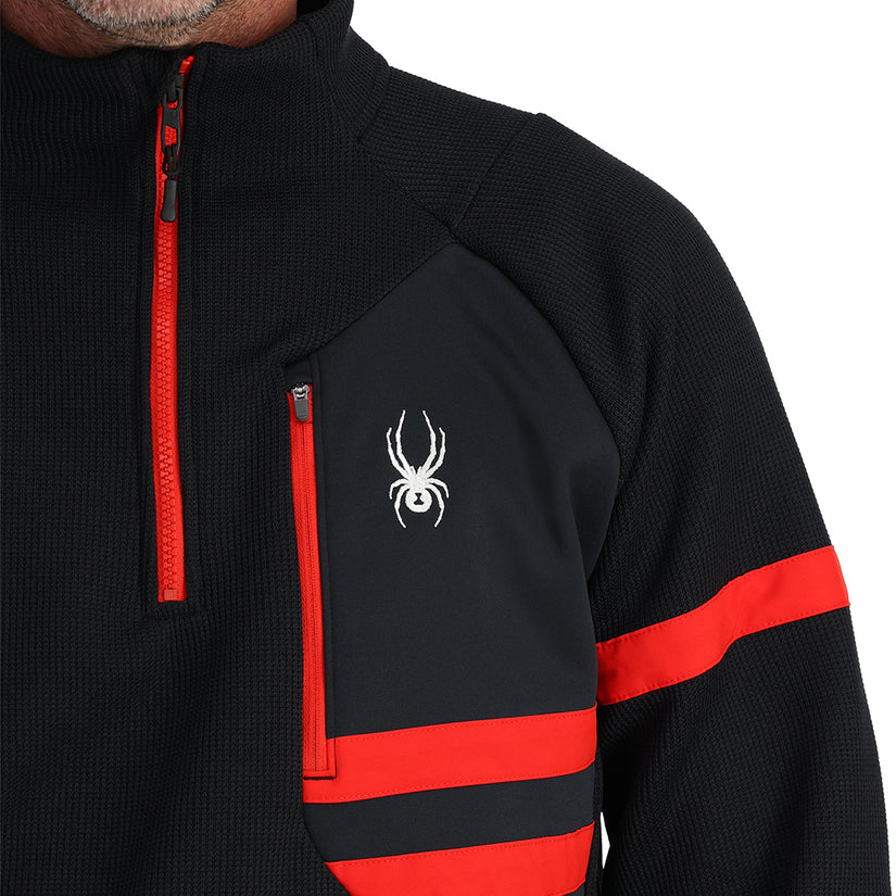 Mens Wengen Bandit Half Zip - Black (2023)