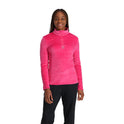 Womens Shimmer Bug Half Zip - Pink