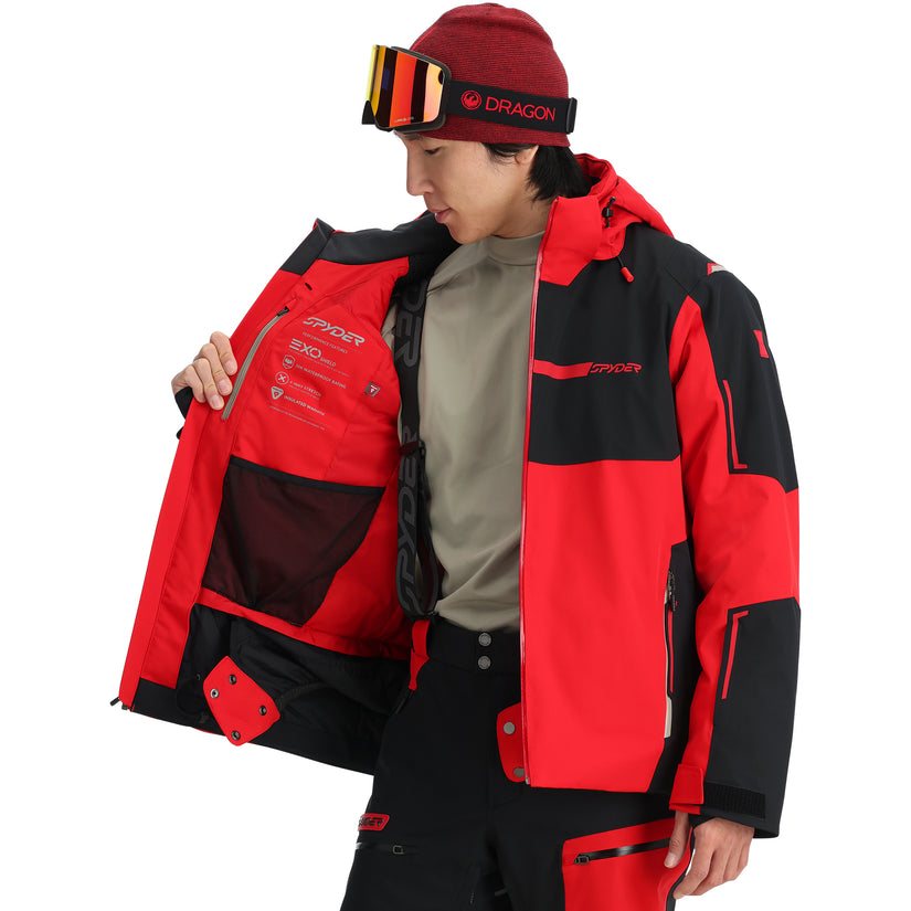 Mens Titan Jacket - Spyder Red